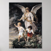 Bernhard Plockhorst - The Guardian Angel Print (Voorkant)