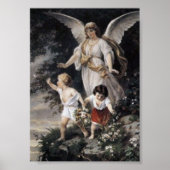 Bernhard Plockhorst - The Guardian Angel Print (Voorkant)