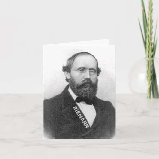 Bernhard Riemann Notitiekaartje (Voorkant)