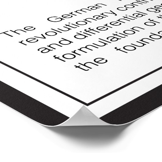 Bernhard Riemann Poster (Hoek)