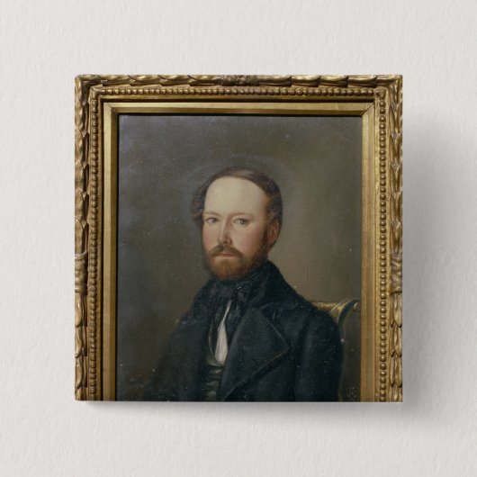 Bernhard van Bismarck, 1844 Vierkante Button 5,1 Cm (Voorkant)