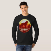 Bernhardiner Dog Retro 12 T-shirt (Voorkant volledig)