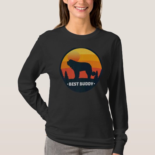 Bernhardiner Dog Retro 16 T-shirt (Voorkant)