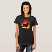 Bernhardiner Dog Retro 25 T-shirt (Voorkant volledig)