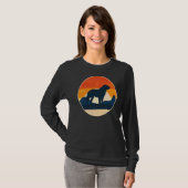 Bernhardiner Dog Retro 27 T-shirt (Voorkant volledig)