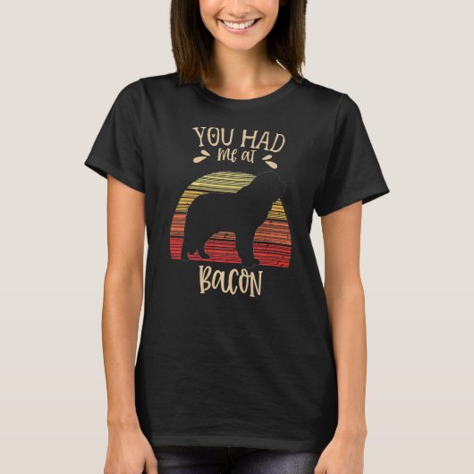 Bernhardiner Dog Retro 2 T-shirt (Voorkant)