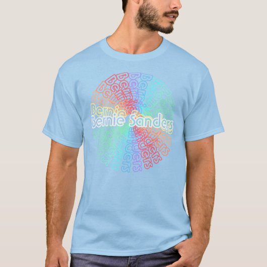 Bernie 2016 Retro Stropdas-Dye T-Shirt v.1 (Voorkant)