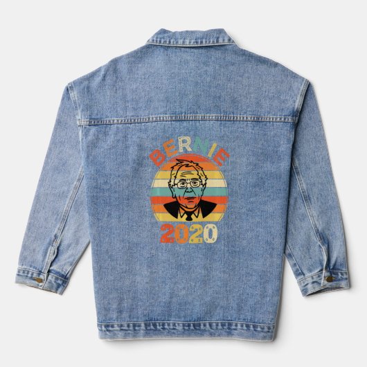 Bernie 2020  Bernie Sanders Denim Jacket (Achterkant)