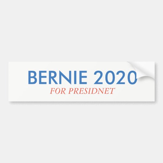 Bernie 2020 bumpersticker (Voorkant)