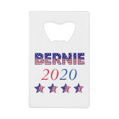 Bernie 2020 USA Creditkaart Flessenopener (Voorkant)