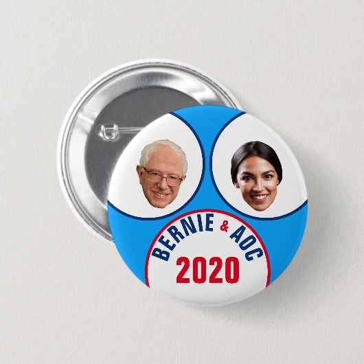 Bernie & AOC 2020 Ronde Button 5,7 Cm (Voorkant /achterkant)