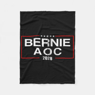 Bernie Aoc 2028 Bernie Sanders Alexandria Cortez P Fleece Deken