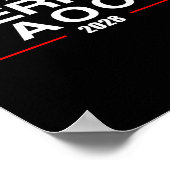 Bernie Aoc 2028 Bernie Sanders Alexandria Cortez P Poster (Hoek)