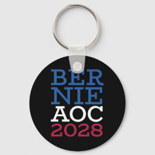 Bernie AOC 2028 Campagne - Patriottisch Gevecht Ol Sleutelhanger