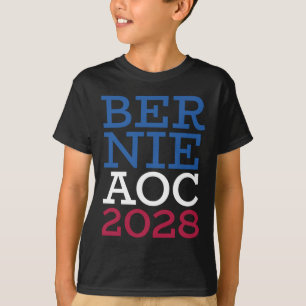Bernie AOC 2028 Campagne - Patriottisch Gevecht Ol T-shirt