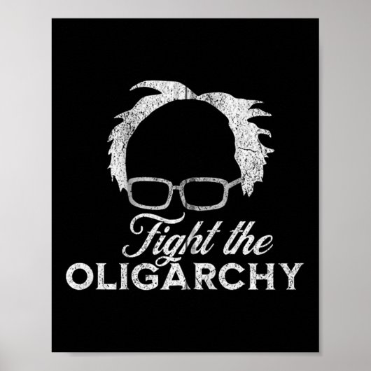 Bernie AOC 2028 Fight Oligarchy Bernie Sanders Pre Poster (Voorkant)