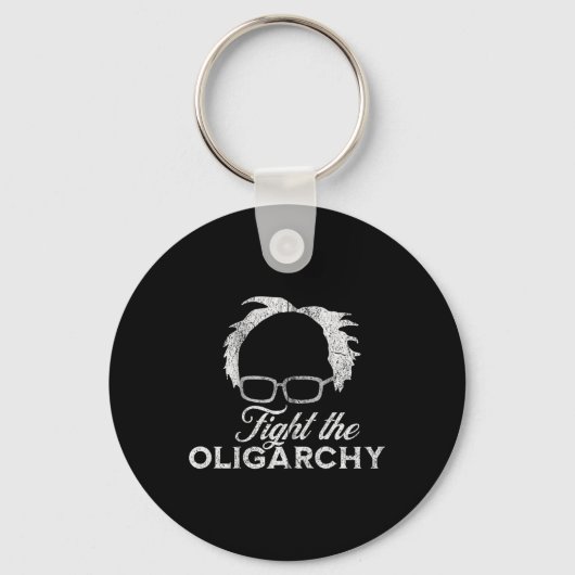 Bernie AOC 2028 Fight Oligarchy Bernie Sanders Pre Sleutelhanger (Voorkant)