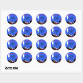 Bernie Birdie Day Ronde Sticker (Vel)