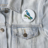Bernie Blue Jay Ronde Button 5,7 Cm (In situ)