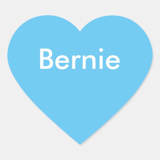 Bernie Bumpersticker Hart Sticker (Voorkant)