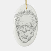 Bernie Caricature Keramisch Ornament (Rechts)