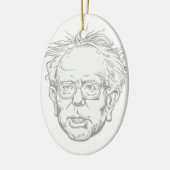 Bernie Caricature Keramisch Ornament (Links)