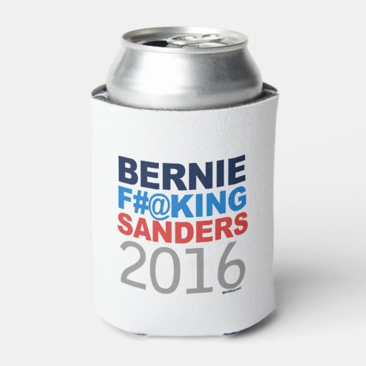 Bernie Effing Sanders 2016 Blikjeskoeler (Blikje Voorkant)