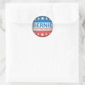 Bernie for President Ronde Sticker (Tas)