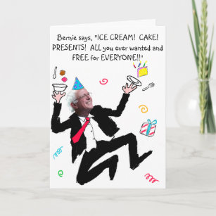Bernie Free-for-All-Birthday-kaart Kaart