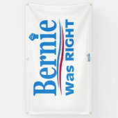 Bernie had gelijk spandoek (Verticaal)