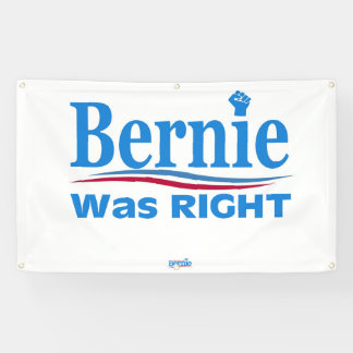 Bernie had gelijk spandoek