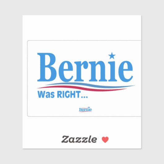 Bernie had gelijk vinyl sticker (Vel)