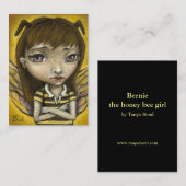 Bernie - het meisje met de honingbijen visitekaartje (Voorkant / Achterkant)