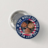 Bernie, Hillary en Trump Ronde Button 3,2 Cm (Voorkant /achterkant)