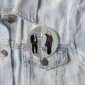 Bernie is niet te koop ronde button 7,6 cm (In situ)