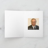 Bernie Madoff vermoordde de Kerstman Feestdagen Kaart (Binnen)