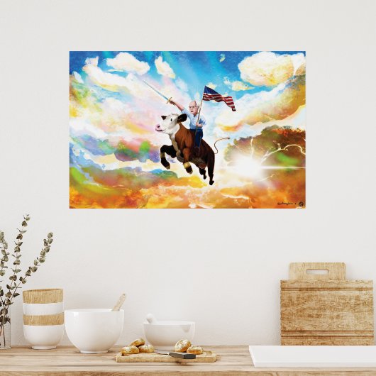 Bernie naar de redding. Liggend Poster (Keuken)