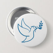 Bernie Peace Bird Pin Ronde Button 7,6 Cm (Voorkant /achterkant)