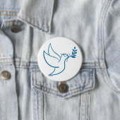 Bernie Peace Bird Pin Ronde Button 7,6 Cm (In situ)