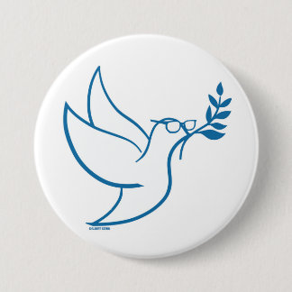 Bernie Peace Bird Pin Ronde Button 7,6 Cm