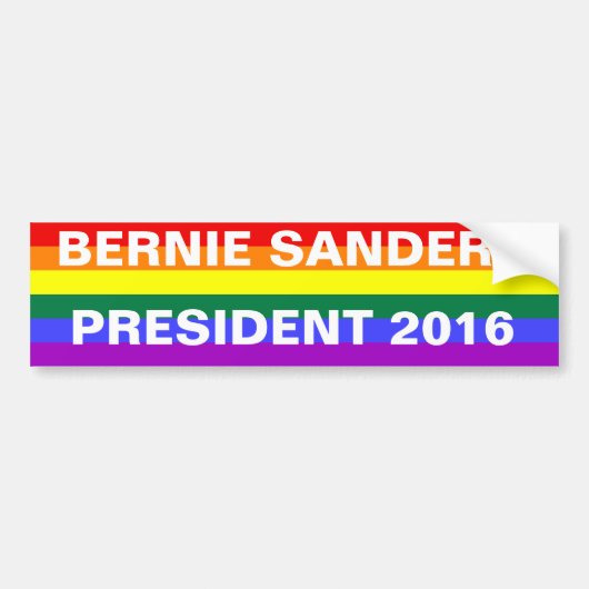 BERNIE SANDER PRESIDENT 2016 Bumpersticker (Voorkant)