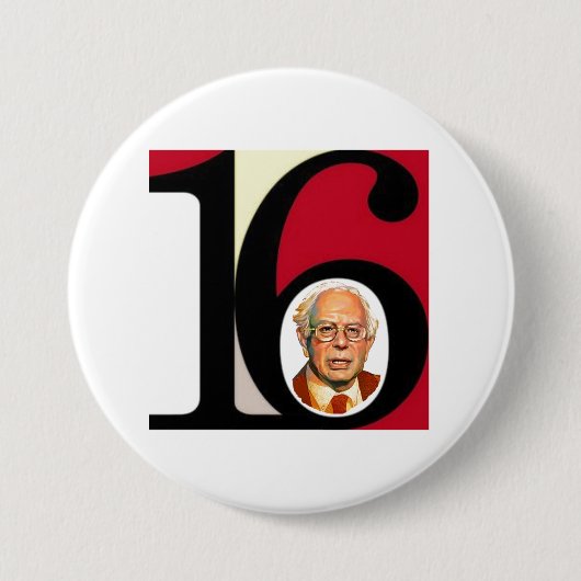 Bernie Sanders 16 Ronde Button 7,6 Cm (Voorkant)