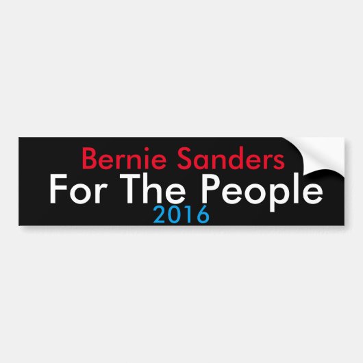 Bernie Sanders 2016 Bumpersticker (Voorkant)
