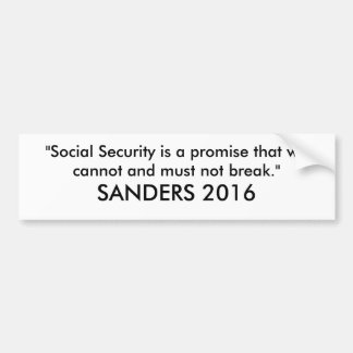 Bernie Sanders 2016 Bumpersticker