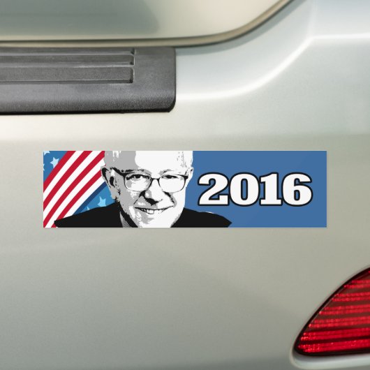 BERNIE SANDERS 2016 BUMPERSTICKER (Op auto)