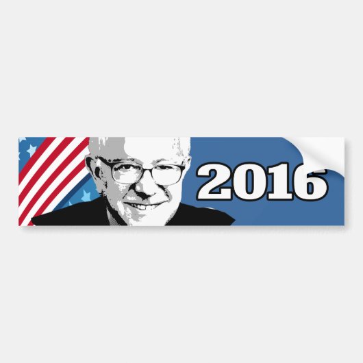 BERNIE SANDERS 2016 BUMPERSTICKER (Voorkant)