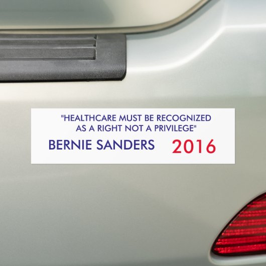 Bernie Sanders 2016 Bumpersticker (Op auto)