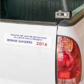 Bernie Sanders 2016 Bumpersticker (Op Truck)