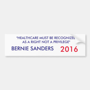 Bernie Sanders 2016 Bumpersticker