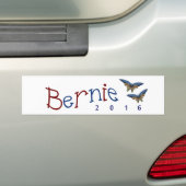 Bernie Sanders 2016 - Butterflies for Bernie Bumpersticker (Op auto)